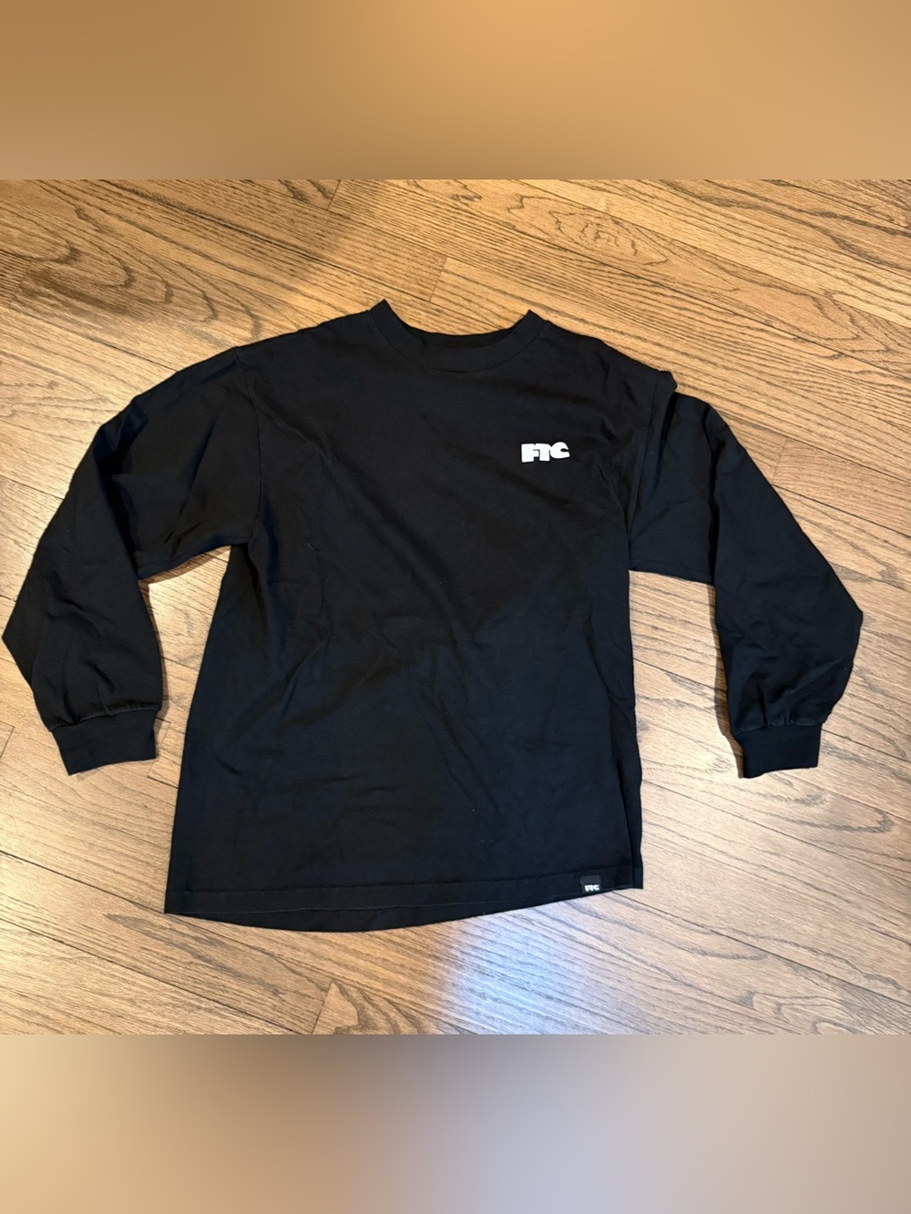 *RARE* LA brand FTC Black Long Sleeve Tee with White Logo